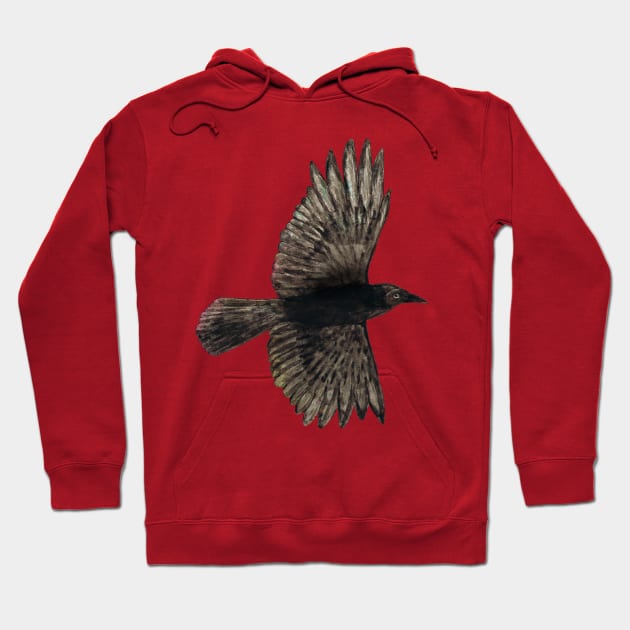 Flying crow Hoodie by Bwiselizzy